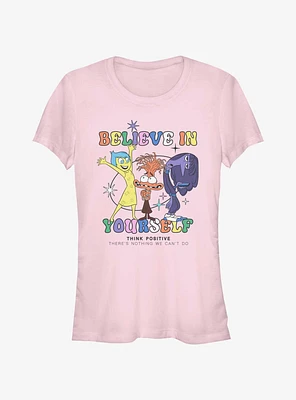 Disney Pixar Inside Out 2 Joy Believe Yourself Girls T-Shirt