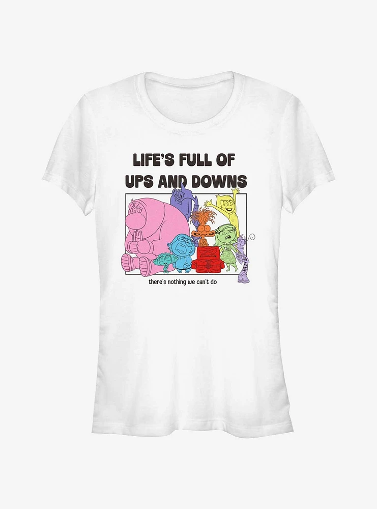 Disney Pixar Inside Out 2 Life's Full Of Ups And Downs Girls T-Shirt