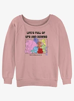 Disney Pixar Inside Out 2 Life's Full Of Ups And Downs Girls Slouchy Sweatshirt