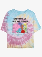 Disney Pixar Inside Out 2 Life's Full Of Ups And Downs Girls Tie-Dye Crop T-Shirt