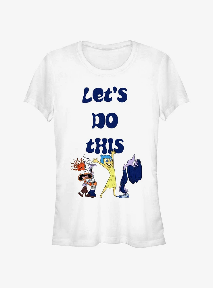 Disney Pixar Inside Out 2 Let's Do This Girls T-Shirt