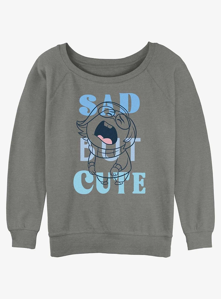 Disney Pixar Inside Out 2 Sad But Cute Girls Slouchy Sweatshirt