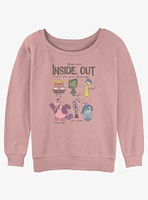 Disney Pixar Inside Out 2 All The Feels Girls Slouchy Sweatshirt