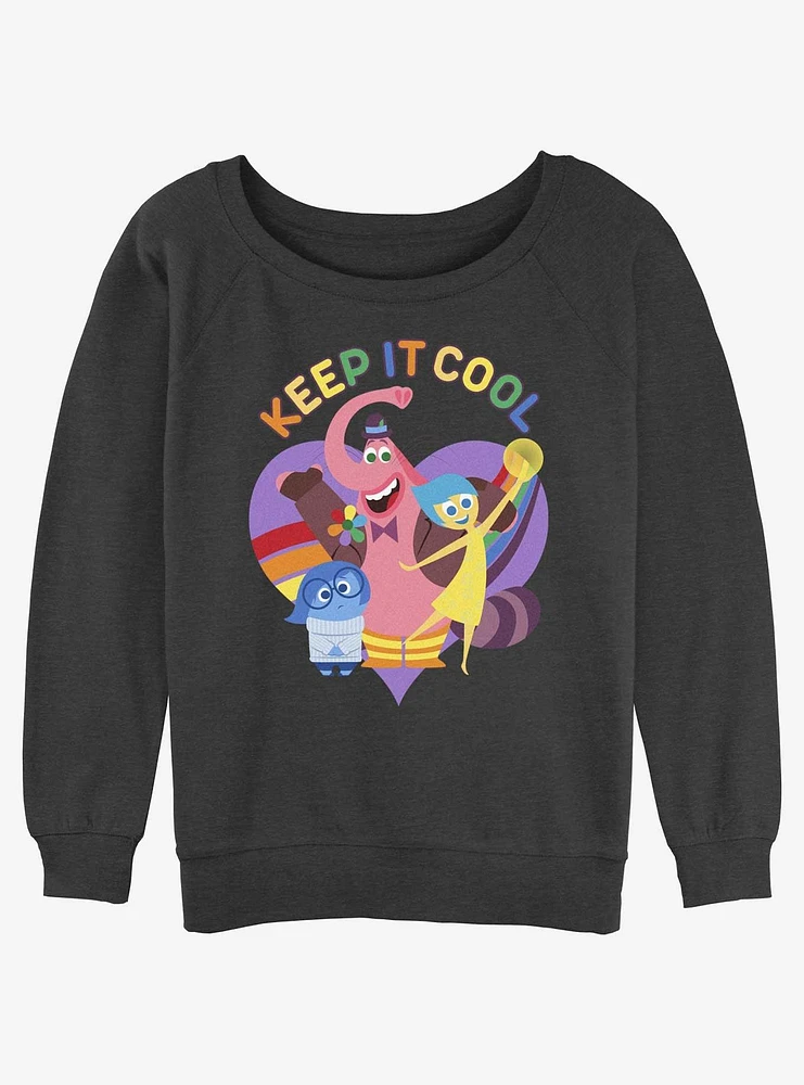 Disney Pixar Inside Out 2 Keep It Cool Girls Slouchy Sweatshirt