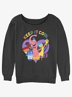 Disney Pixar Inside Out 2 Keep It Cool Girls Slouchy Sweatshirt