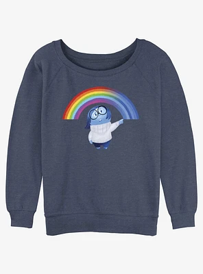 Disney Pixar Inside Out 2 Sadness Cheer Up Girls Slouchy Sweatshirt