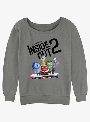 Disney Pixar Inside Out 2 Movie Poster Girls Slouchy Sweatshirt