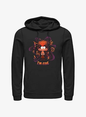 Disney Pixar Inside Out 2 Anxiety I Am Fine Hoodie