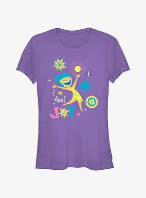 Disney Pixar Inside Out 2 I Feel Joy Girls T-Shirt