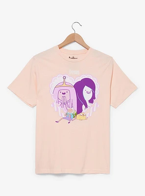 Adventure Time Marceline & Princess Bubblegum Heart Women's T-Shirt - BoxLunch Exclusive