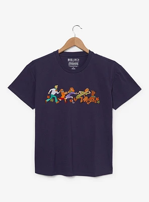 Scooby-Doo! Mystery Gang Running Embroidered Women's T-Shirt — BoxLunch Exclusive