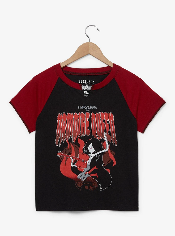 Adventure Time Marceline Vampire Queen Women's Cropped Raglan Baby Tee - BoxLunch Exclusive