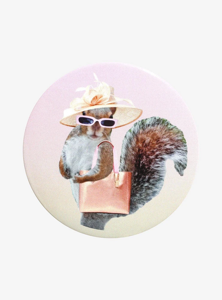 Fashionable Squirrel 3 Inch Button