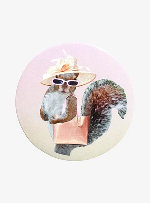 Fashionable Squirrel 3 Inch Button