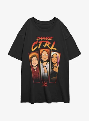 WWE Damage Control Girls Oversized T-Shirt