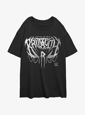 WWE Rhea Ripley My Brutality Girls Oversized T-Shirt