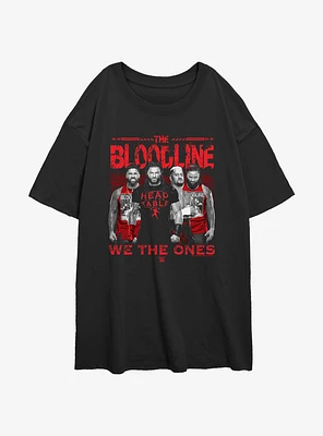 WWE Bloodline Group Girls Oversized T-Shirt