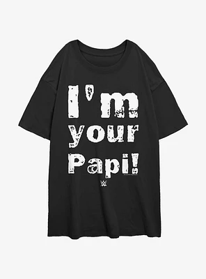 WWE Papi Eddie Guerrero Girls Oversized T-Shirt