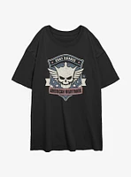 WWE American Nightmare Cody Rhodes Crest Girls Oversized T-Shirt