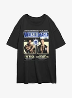 WWE WrestleMania X7 The Rock Vs Steve Austin Girls Oversized T-Shirt