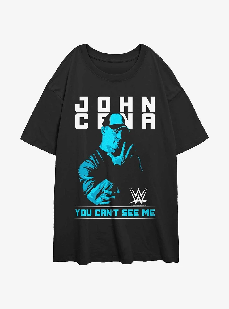 WWE John Cena You Can't See Me Girls Oversized T-Shirt