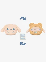 TeeTurtle Sanrio Cinnamoroll Latte Bear 6 Inch Reversible Plush