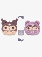 TeeTurtle Sanrio Kuromi Latte Bear 6 Inch Reversible Plush