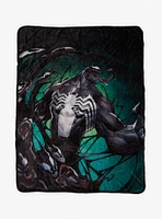 Marvel Venom Snarling Faces Throw Blanket