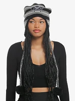 Skull Star Pom Tassel Beanie