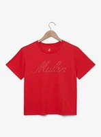 Disney Mulan Rhinestone Women's Cropped T-Shirt - BoxLunch Exclusive