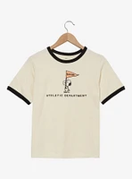 Peanuts Snoopy Athletic Department Women's Ringer T-Shirt - BoxLunch Exclusive