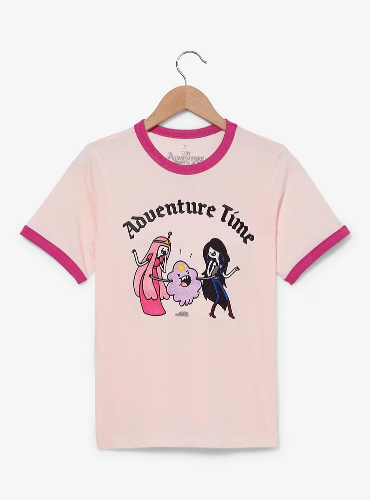 Adventure Time Princess Bubblegum, Lumpy Space Princess, & Marceline Women's Ringer T-Shirt - BoxLunch Exclusive