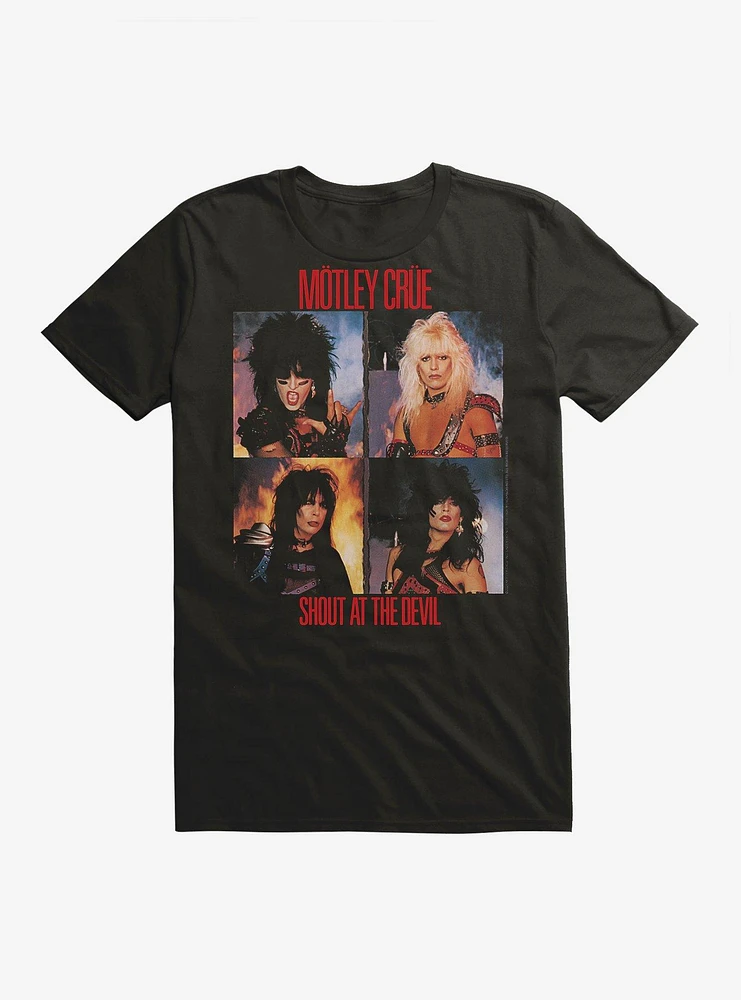 Motley Crue Shout At The Devil Squares T-Shirt