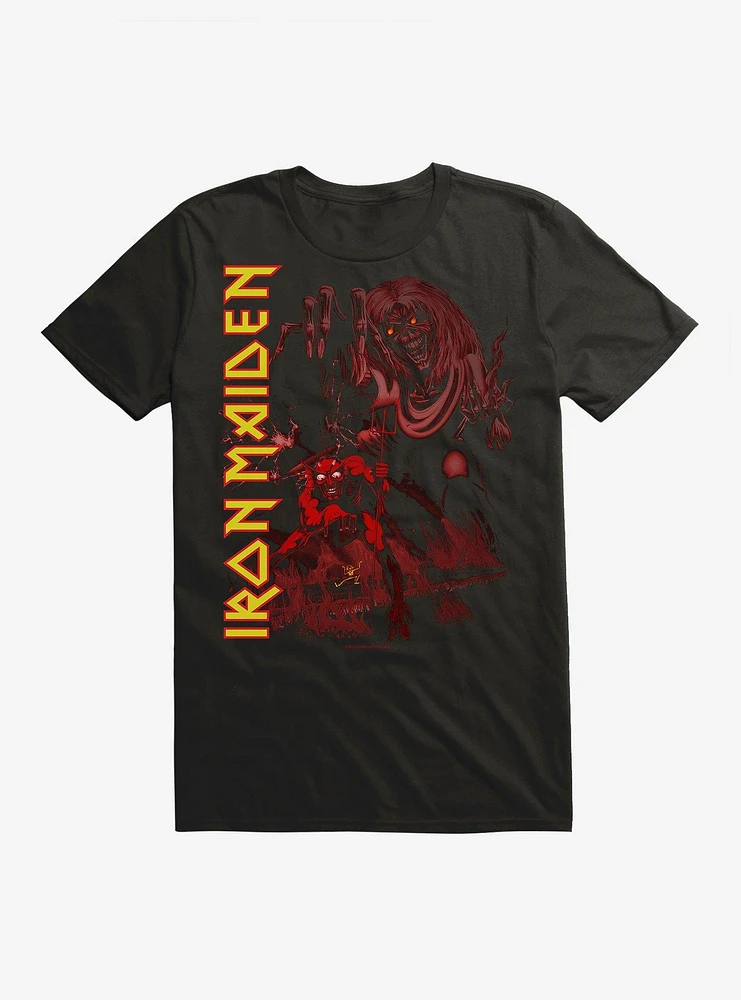 Iron Maiden The Number Of Beast Red Cover T-Shirt