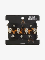 Social Collision Cheetah Faux Leather Bracelet Set