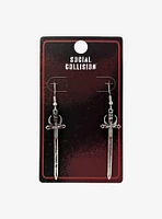 Social Collision Crescent Moon Dagger Earrings