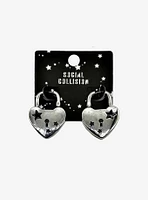 Social Collision Star Heart Locket Earrings