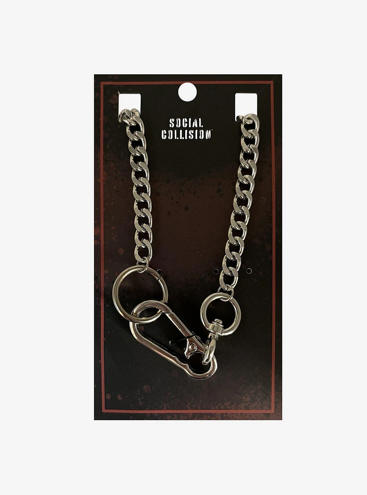 Social Collision Carabiner Chain Necklace