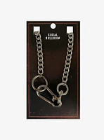 Social Collision Carabiner Chain Necklace