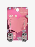 Sweet Society Cat Flip Phone Drop Earrings