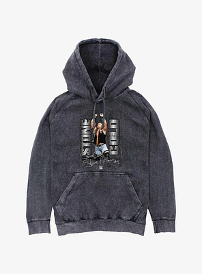 WWE Stone Cold Signature Mineral Wash Hoodie