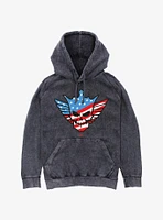 WWE Cody Rhodes American Nightmare Skull Mineral Wash Hoodie