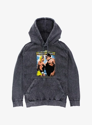 WWE RetroMania Hulk Hogan vs Andre The Giant Mineral Wash Hoodie