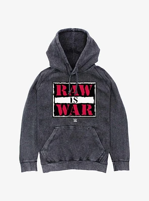 WWE Raw Is War Mineral Wash Hoodie