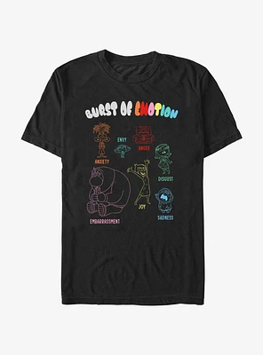 Disney Pixar Inside Out 2 Burst Of Emotion T-Shirt