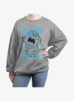 Disney Pixar Inside Out 2 Sad But Cute Girls Oversized Sweatshirt