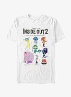 Disney Pixar Inside Out 2 Textbook Of Emotions T-Shirt