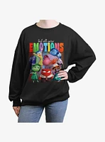 Disney Pixar Inside Out 2 Feel Your Emotions Girls Oversized Sweatshirt