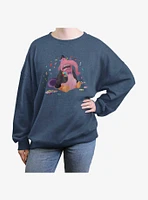 Disney Pixar Inside Out 2 Bing Bong Sweet Tears Girls Oversized Sweatshirt