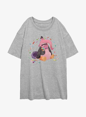 Disney Pixar Inside Out 2 Bing Bong Sweet Tears Girls Oversized T-Shirt